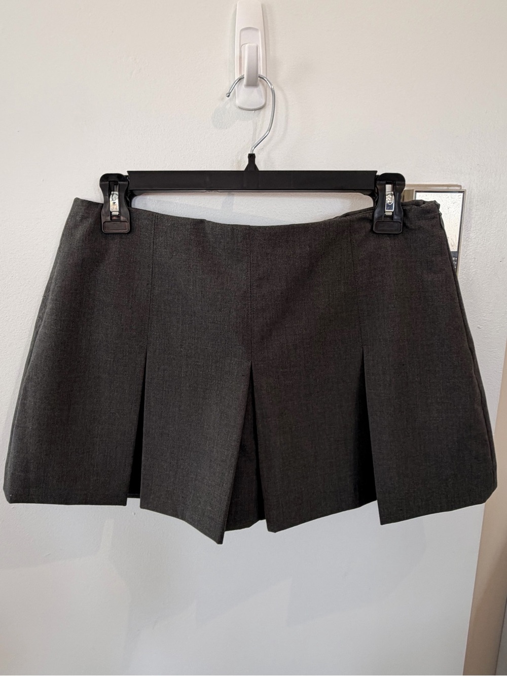 Zara Charcoal Pleated Skort